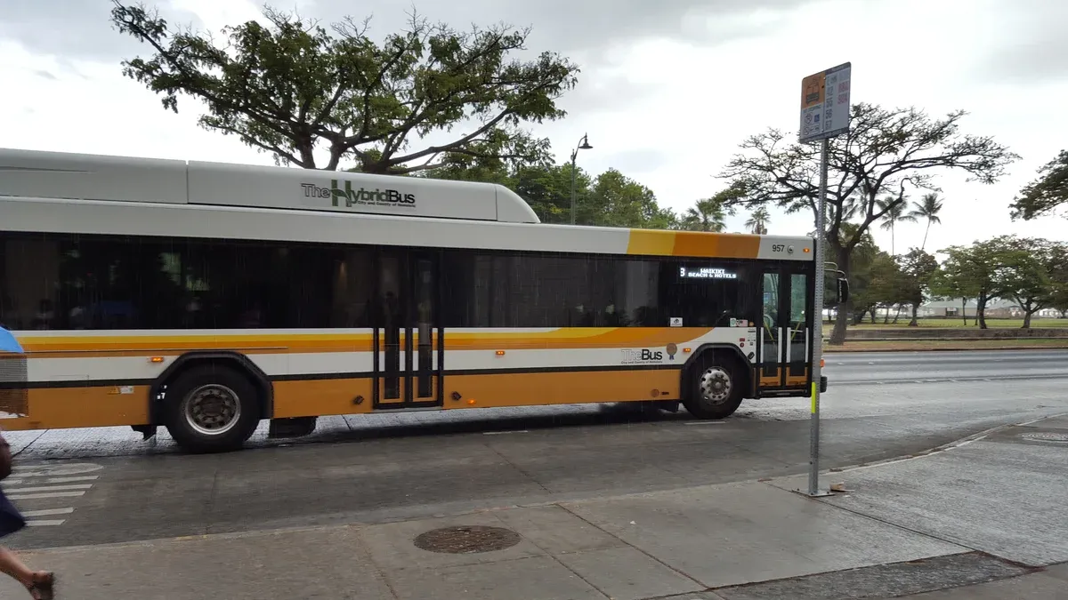 TheBus in Honolulu, one way to reach Pearl Harbor tours from Honolulu on your own