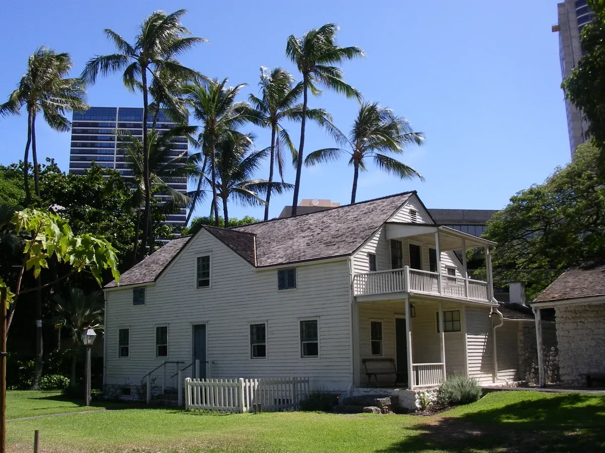 Mission Houses in Honolulu seen on a Pearl Harbor tour