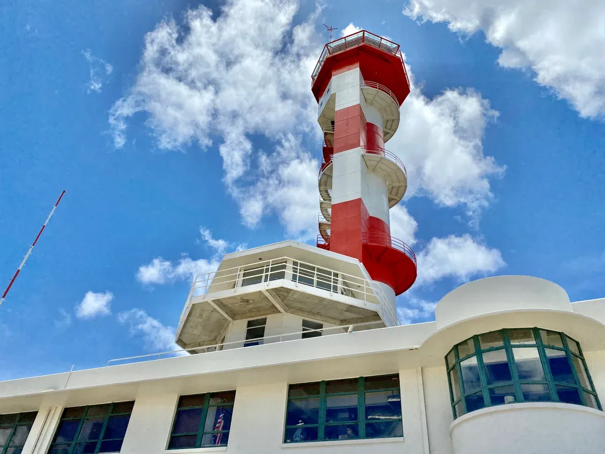 Ford Island control tower on a deluxe Pearl Harbor tour