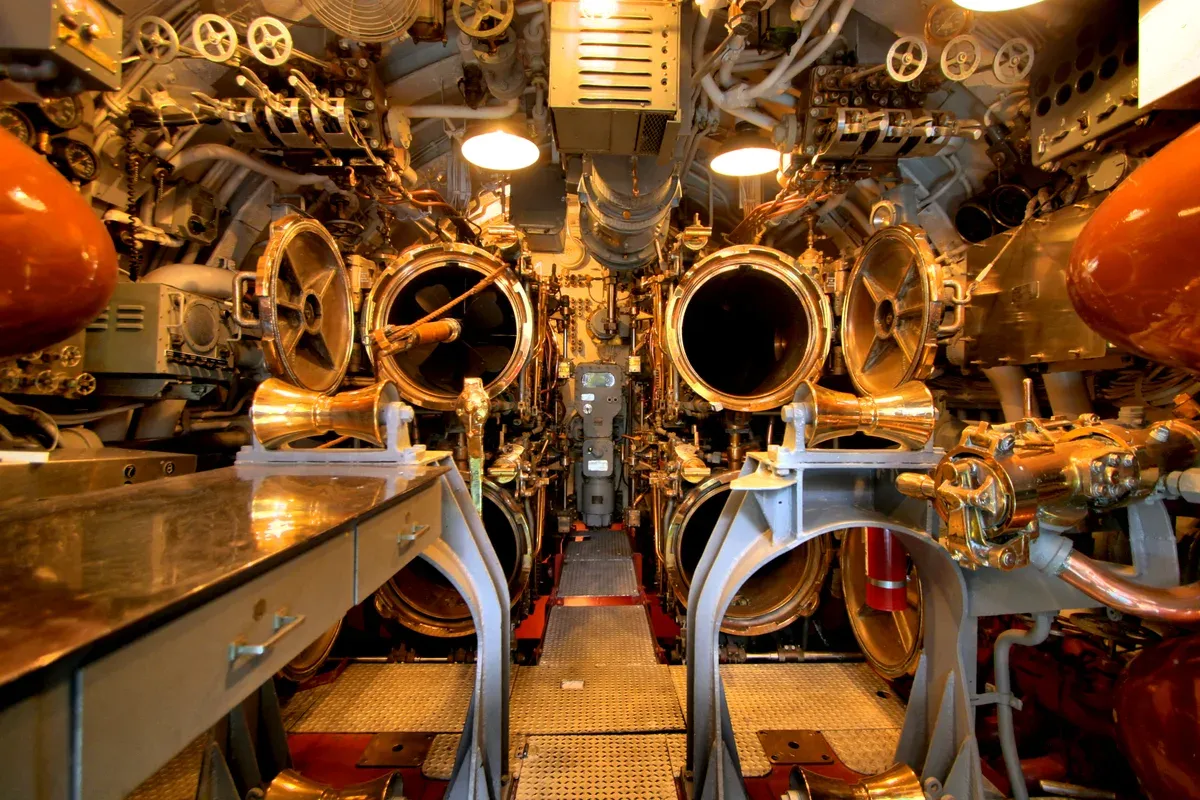 Torpedo room aboard USS Bowfin on a Pearl Harbor tour